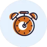 orange stopwatch icon