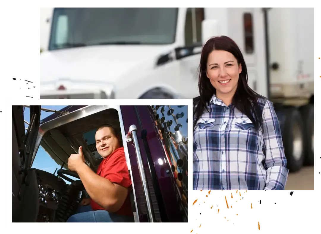 Happy trucker clients