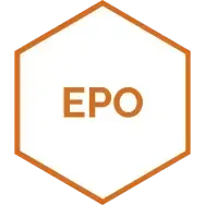 orange hexagon with EPO text