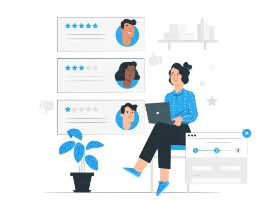 Illustration showing a structured permanent recruitment process with candidate screening and shortlist evaluation