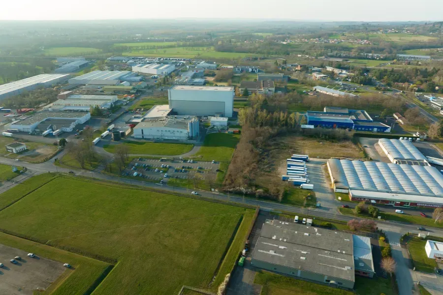 Aerial View of Warehouse - Elate Staff