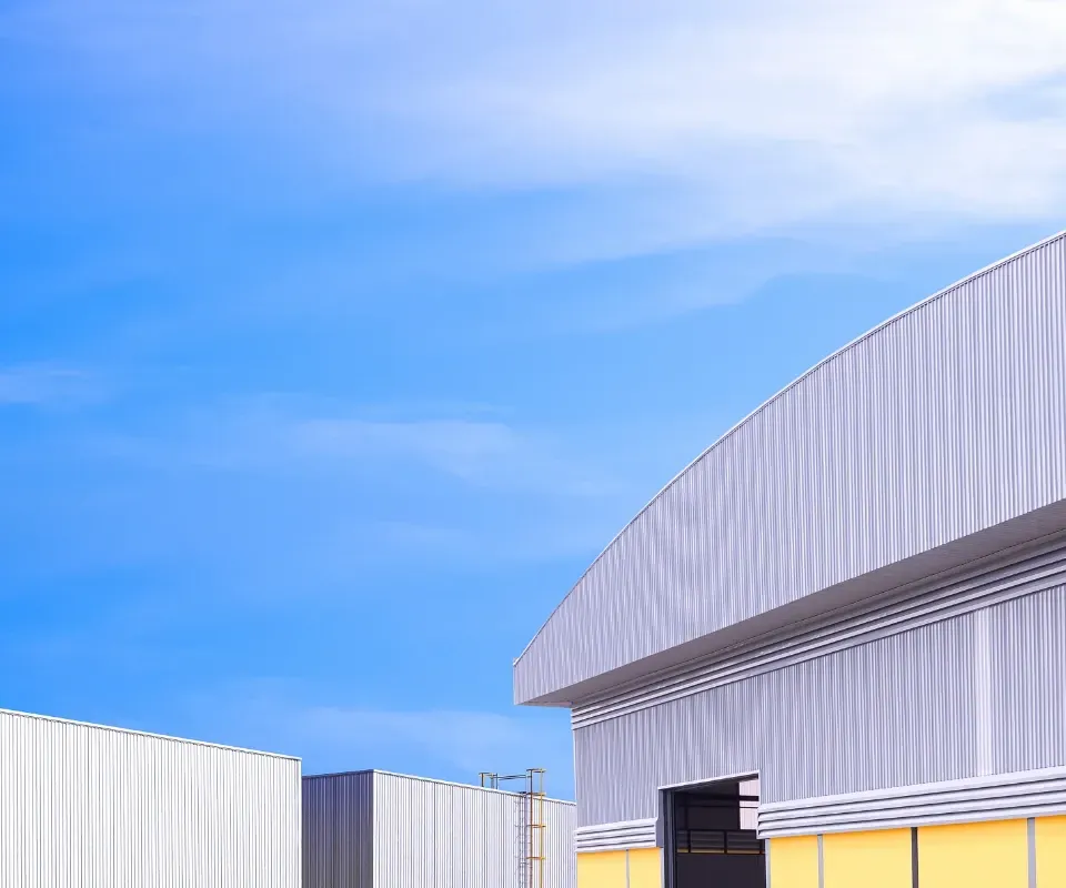 Industrial warehouse units at Markham Vale Business Park in Chesterfield supporting manufacturing and logistics employers.