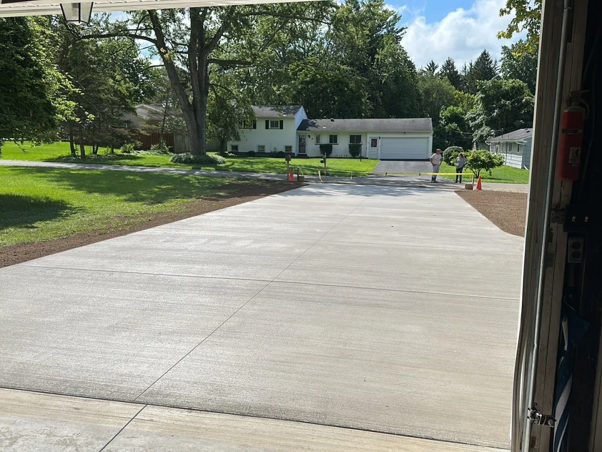 Lansing Concrete builds and installs Driveway