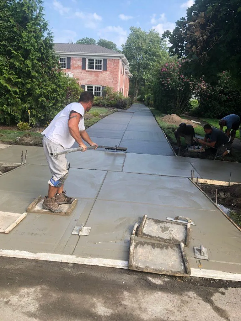 Lansing Concrete builds and installs Driveway