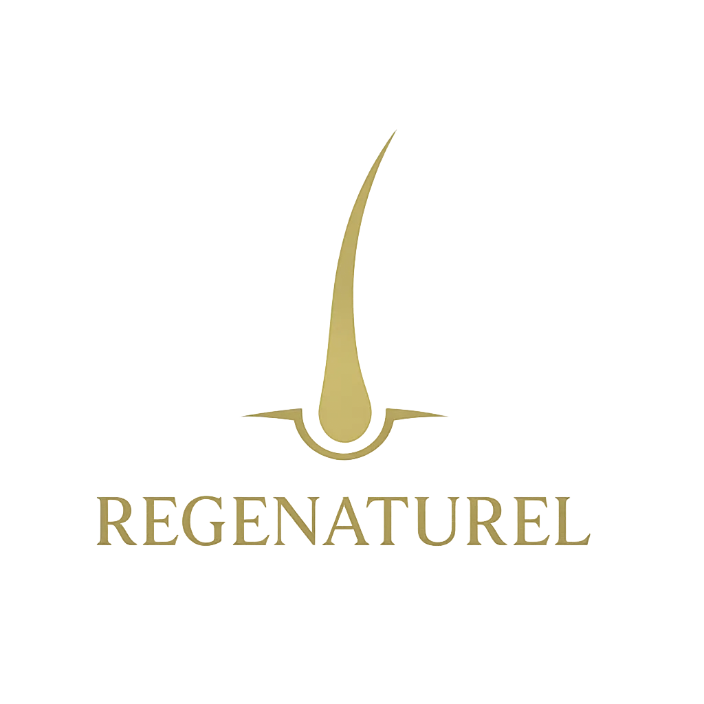 Logo REGEATUREL, Studio de reconstruction naturelle de cheveux, barbe et sourcil à Rennes 