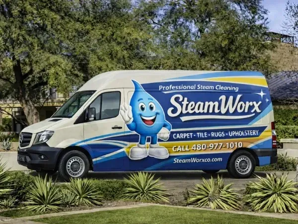 SteamWorx professional steam cleaning van serving Phoenix metro area