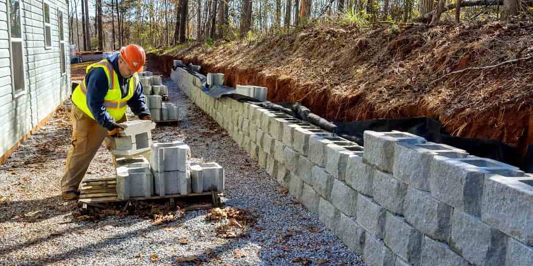 Mount Vernon Retaining Wall Prep