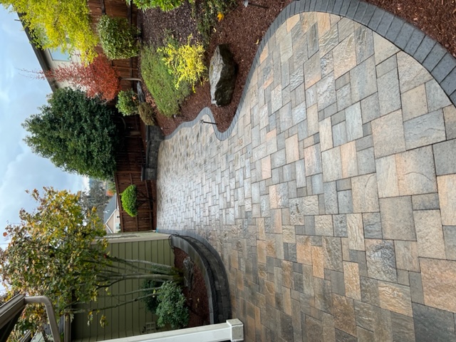 decorative stone patio