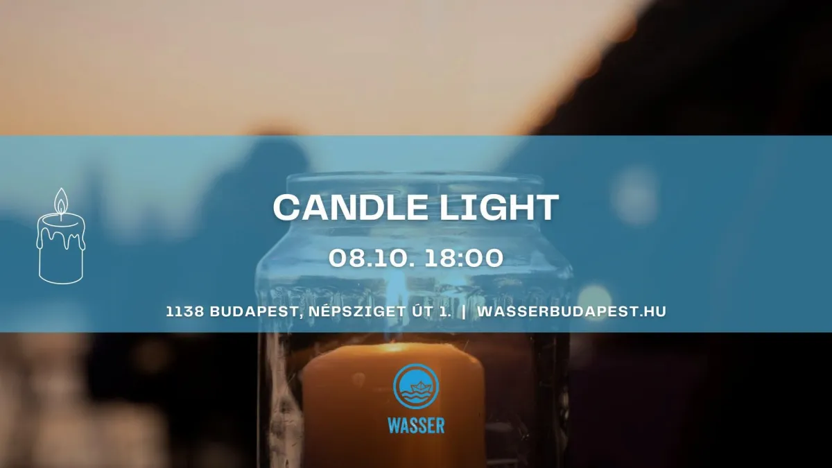 Romantikus program Budapesten – Candle Light est a Duna partján – 2026. augusztus 10.