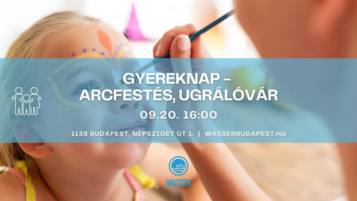 Gyerekprogram Budapesten – Arcfestés, ugrálóvár | 09.20.
