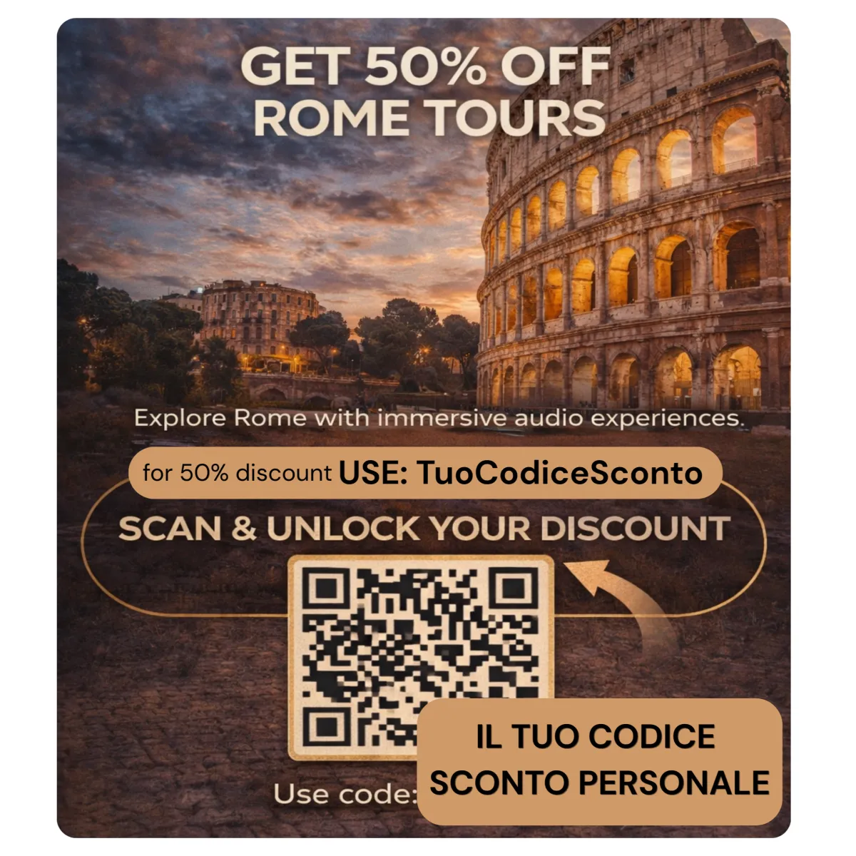 Poster sconto 50%