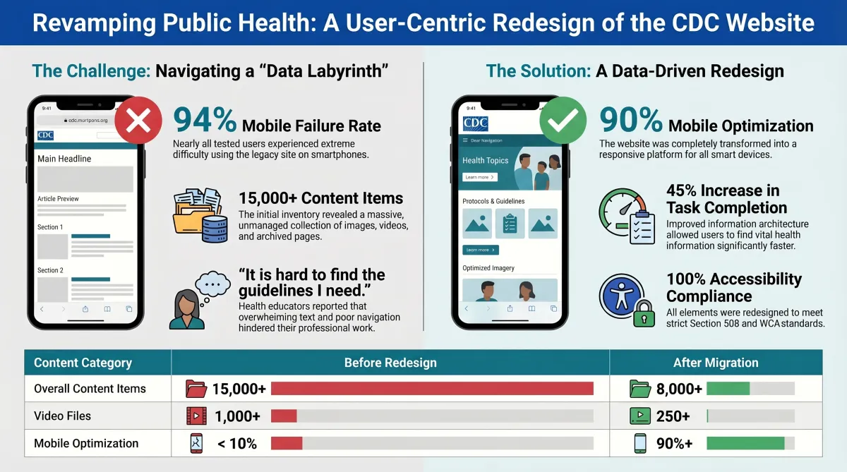 HelloChristiana Portfolio - CDC TB Website Redesign case study