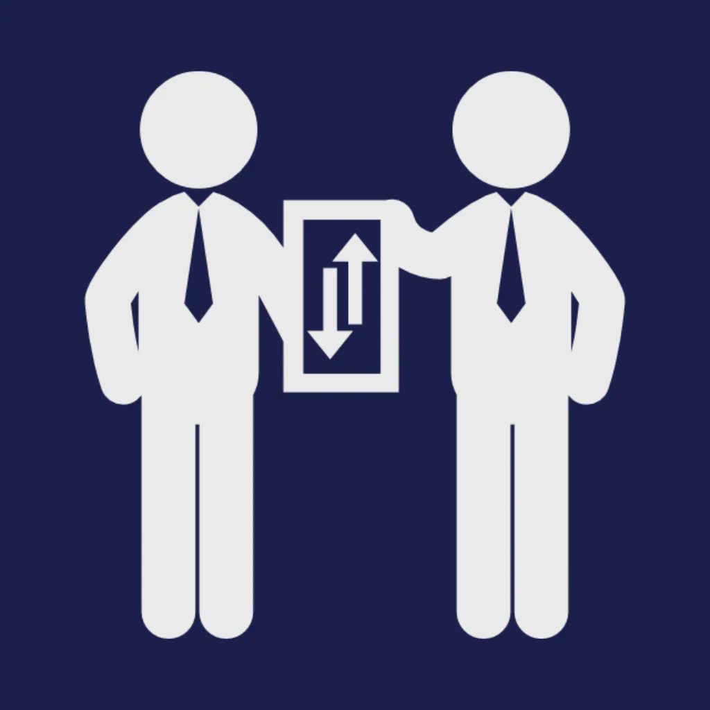 Icon representing weekly live business coaching calls for professional growth and accountability.