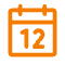 Solenzo calendar icon for real-time booking and service scheduling in auto repair workflows.