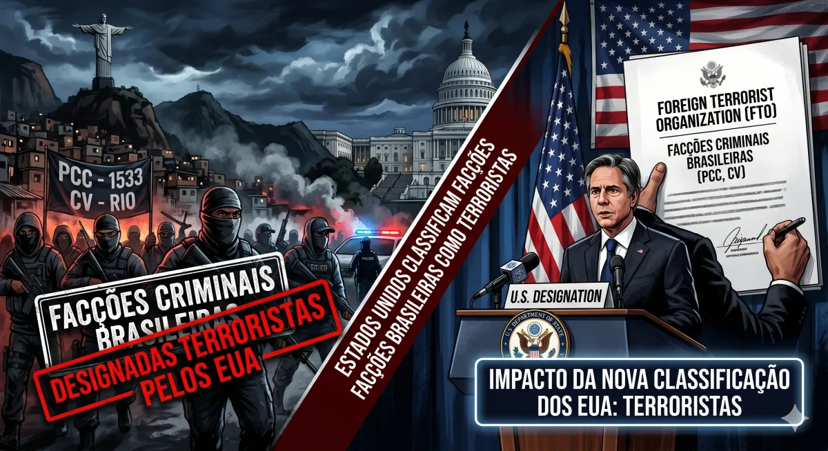 Nova classificação das facções criminosas brasileiras e o impacto para seus negócios