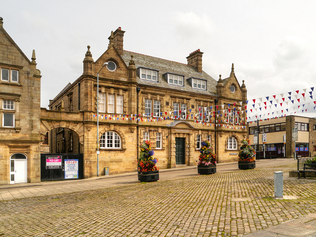 Professional electrical services provided near Great Harwood Town Hall and the local market square