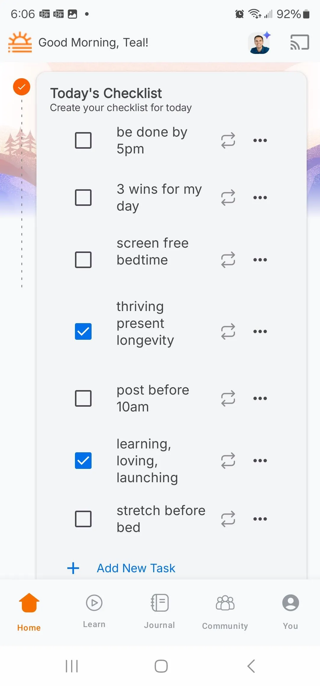GrowthDay Checklist