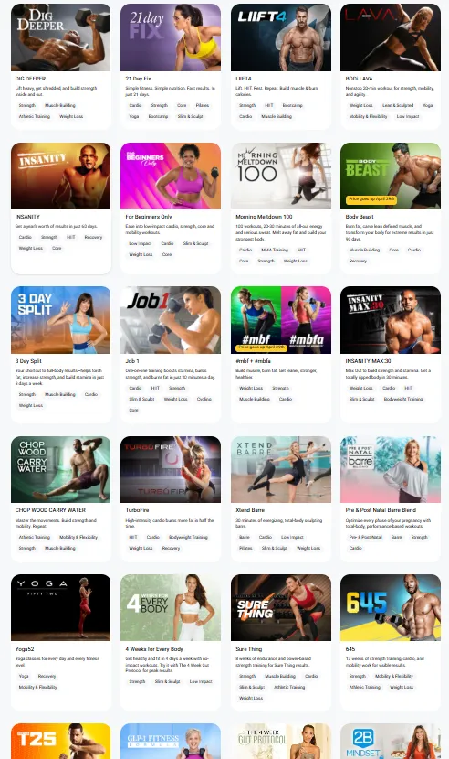 Bodi app Library