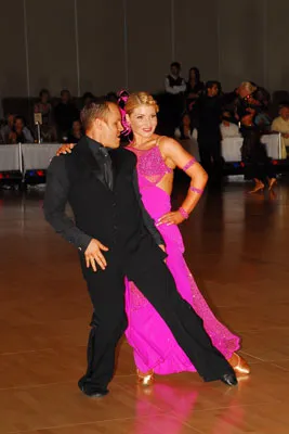 Phoenix Ballroom Academy male students posing together at a ballroom competition