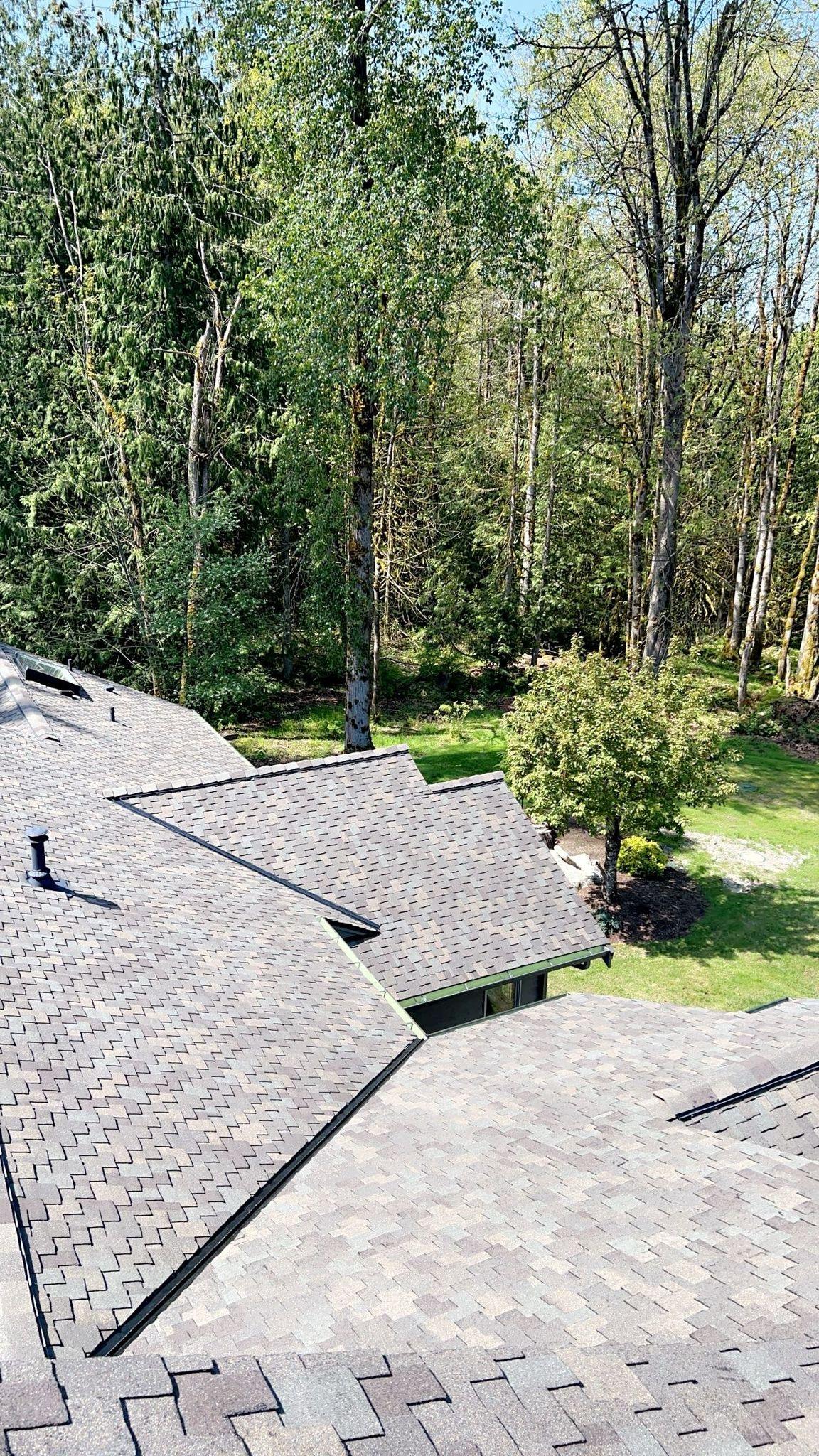A house that had a roof replacement done.
