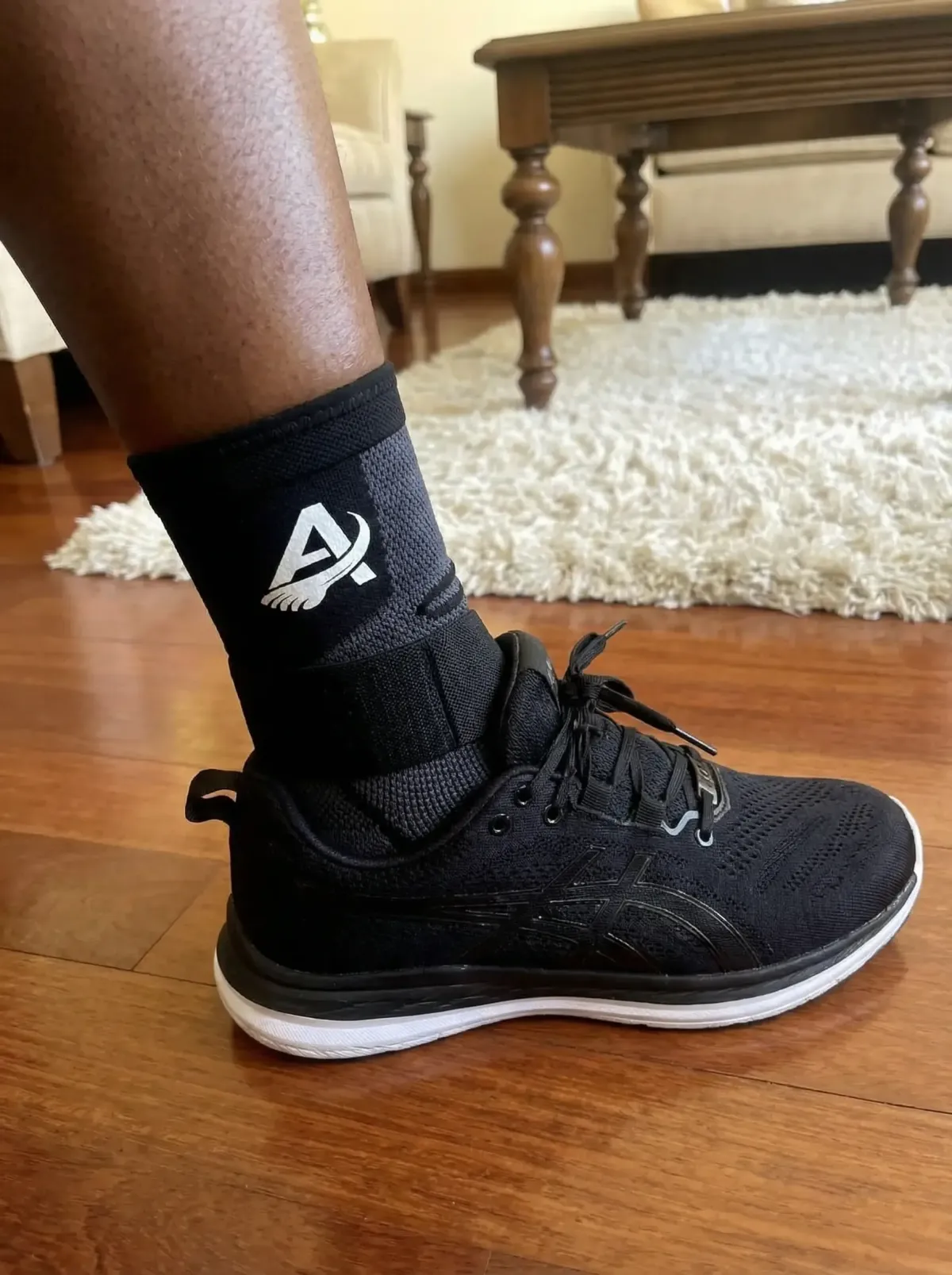 Customer wearing Ancient Sleeve — Actually Stays in Place