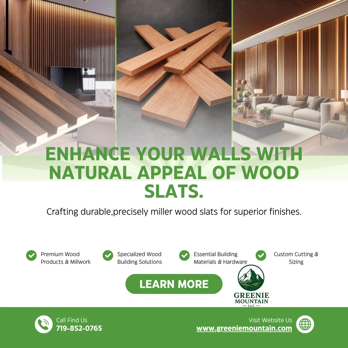 Greenie Mountain Lumberyard. Wood trim,windows, countertops, hardwood flooring, custom.