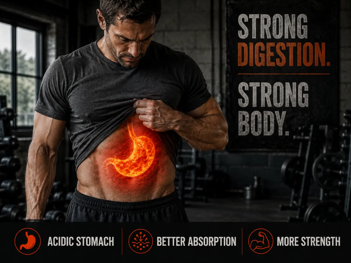 Fermented probiotic foods supporting gut health and stomach acid balance
