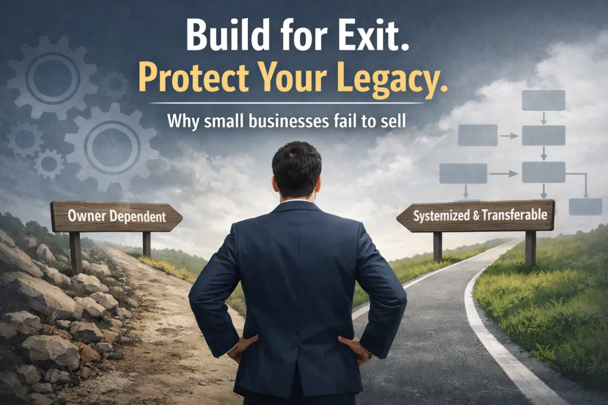 Why Small Business Owners Must Build With an Exit in Mind Even If They Plan to Keep It Forever