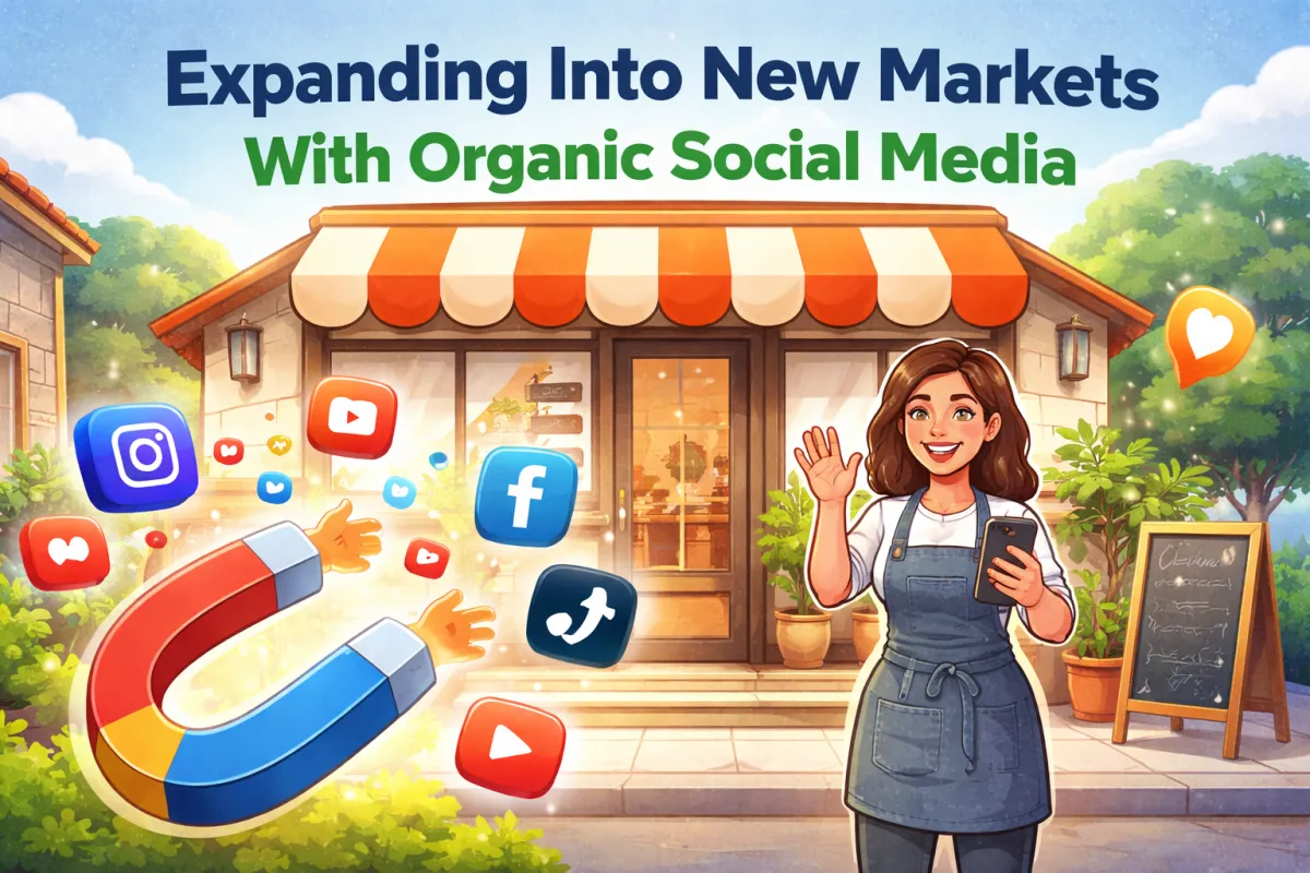 How Local Business Owners Expand Into New Markets Using Organic Social Media Marketing