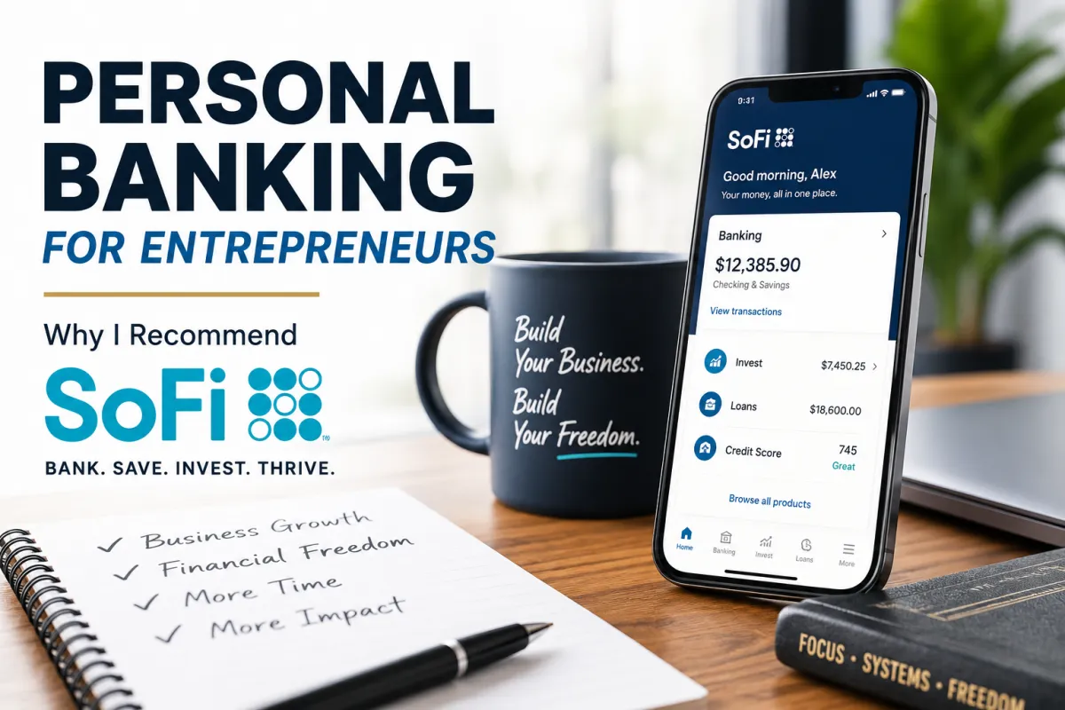 Personal Banking for Entrepreneurs: Why I Recommend SoFi