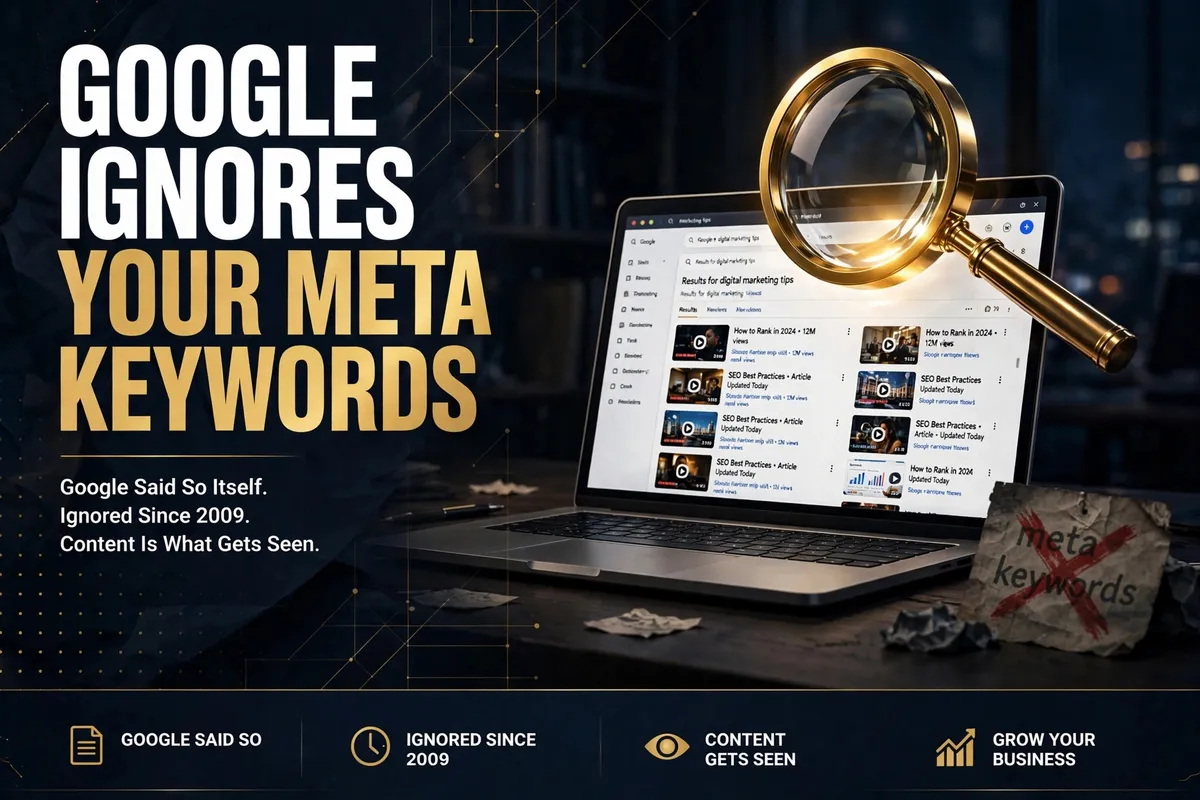 Google Ignores Meta Keywords (It Said So Itself)