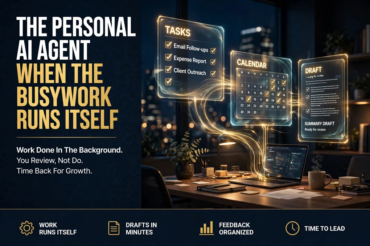 The Personal AI Agent: What Changes When the Busywork Runs Itself