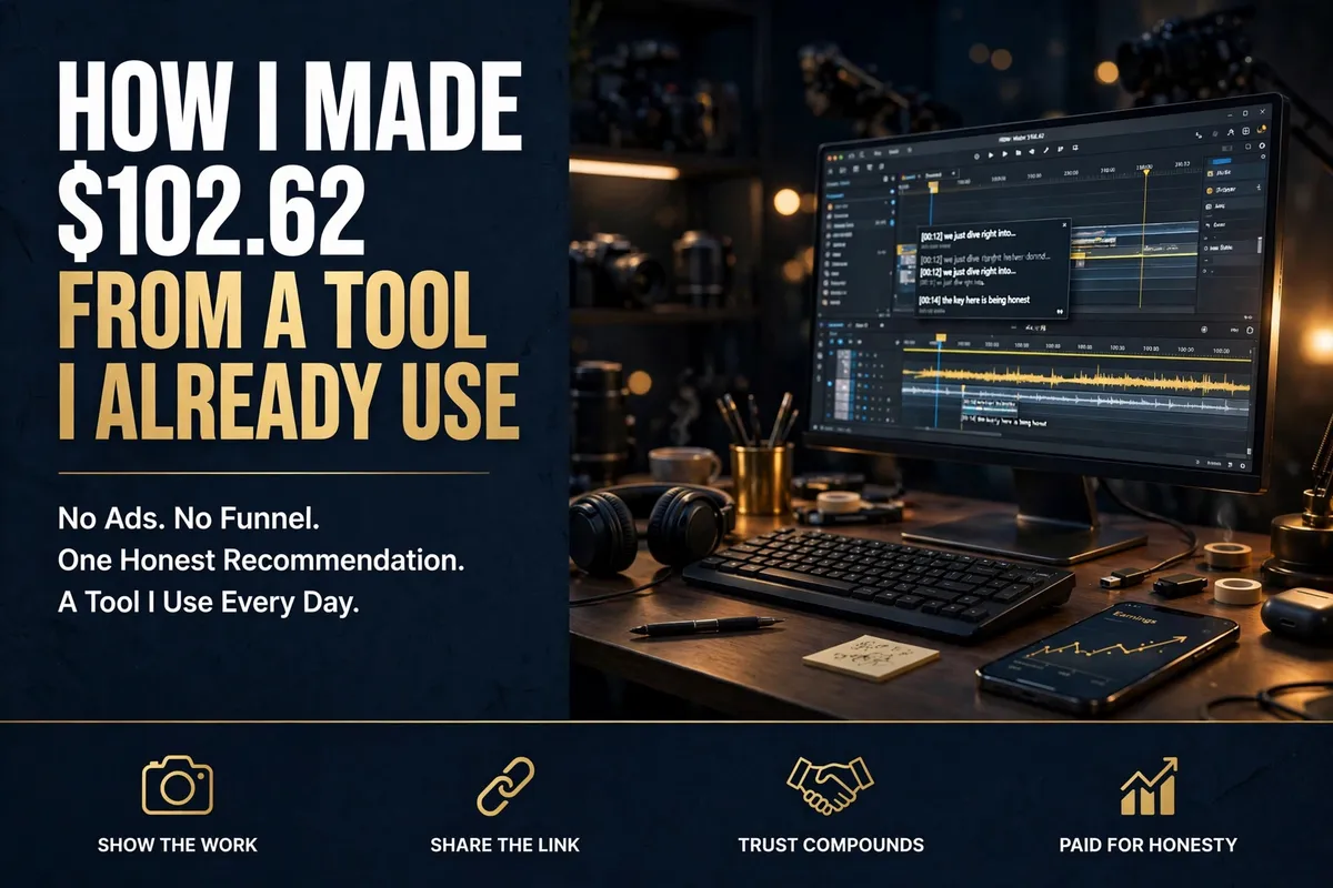 How I Made $102.62 Recommending a Tool I Already Use