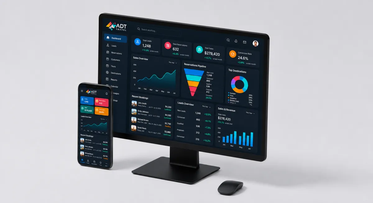Dashboard de CRM interactivo con pipeline y métricas
