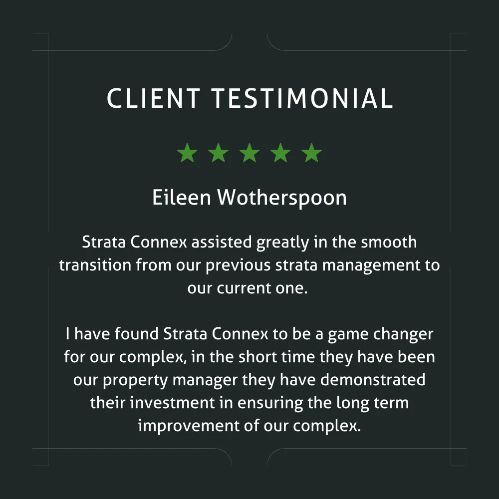 Testimonial for Strata Connex Facilities Management Canberra