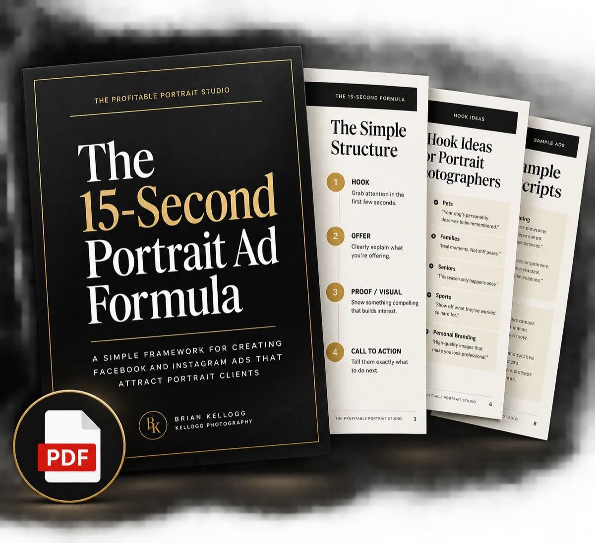 The 15-Second Portrait Ad Formula PDF Blueprint Mockup