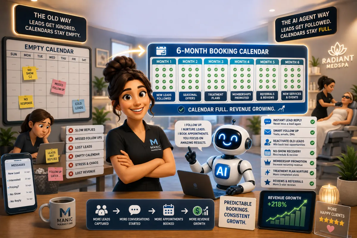 How To Fill Your Medspa Booking Calendar For The Next 6 Months Using AI Agents