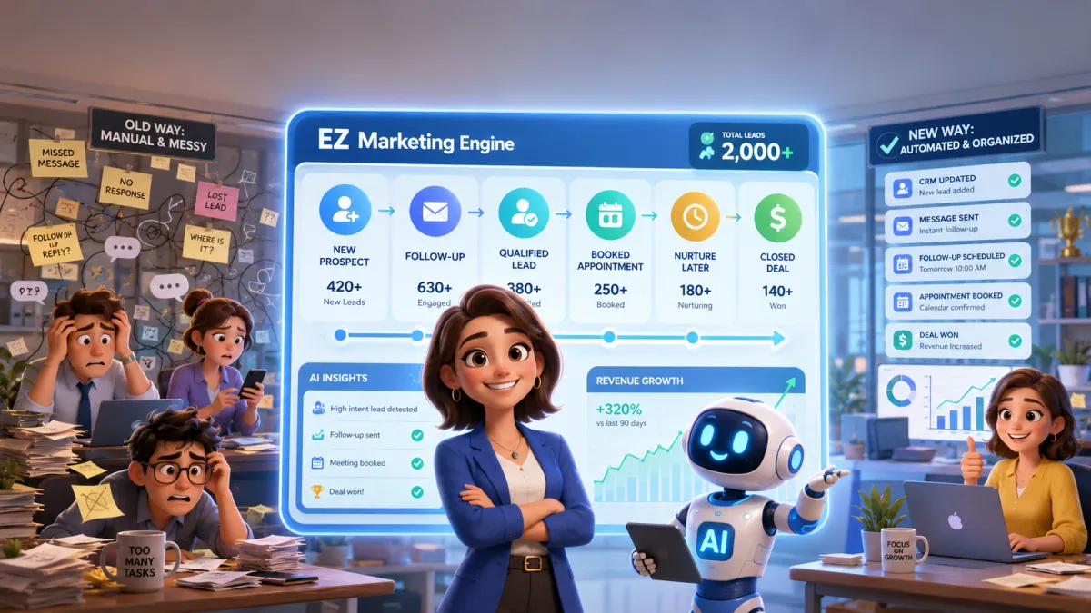 How The EZ Marketing Engine Manages 2,000+ Leads Without Human Error
