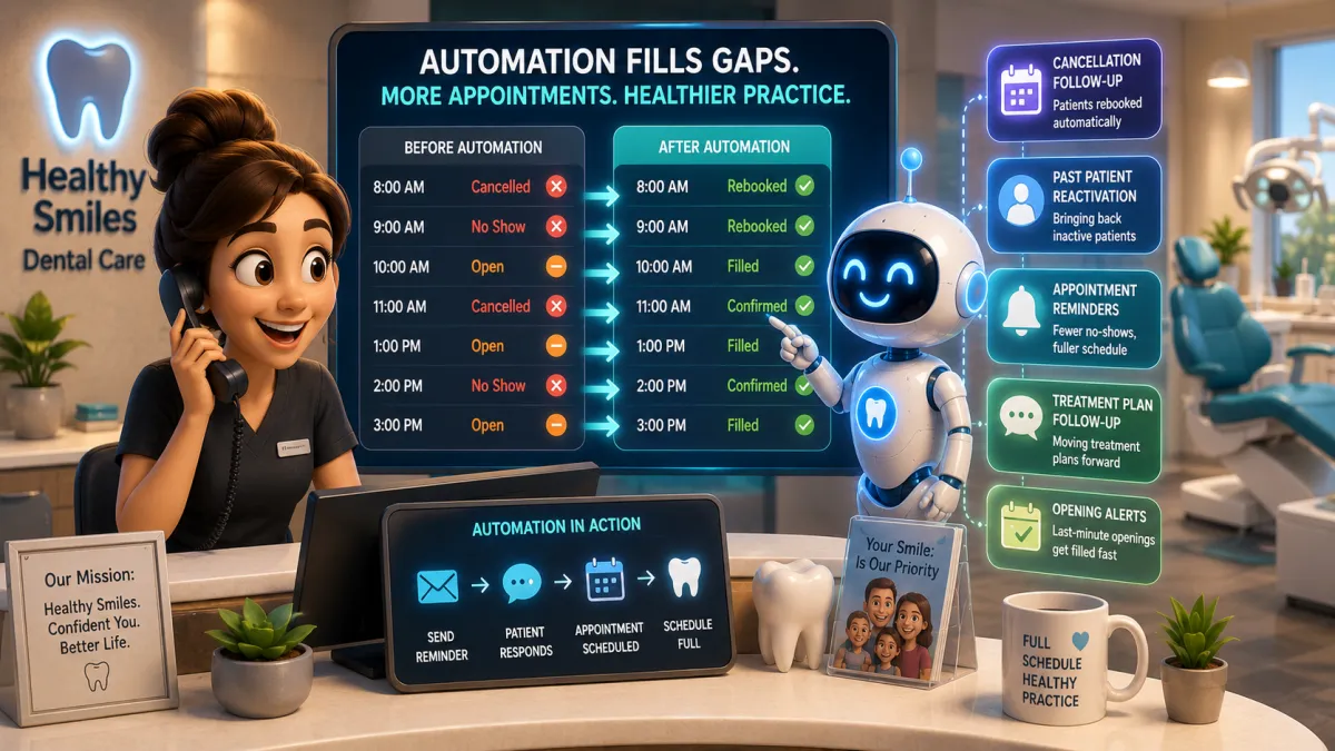 How Automation Fills Gaps In The Schedule For Dentists