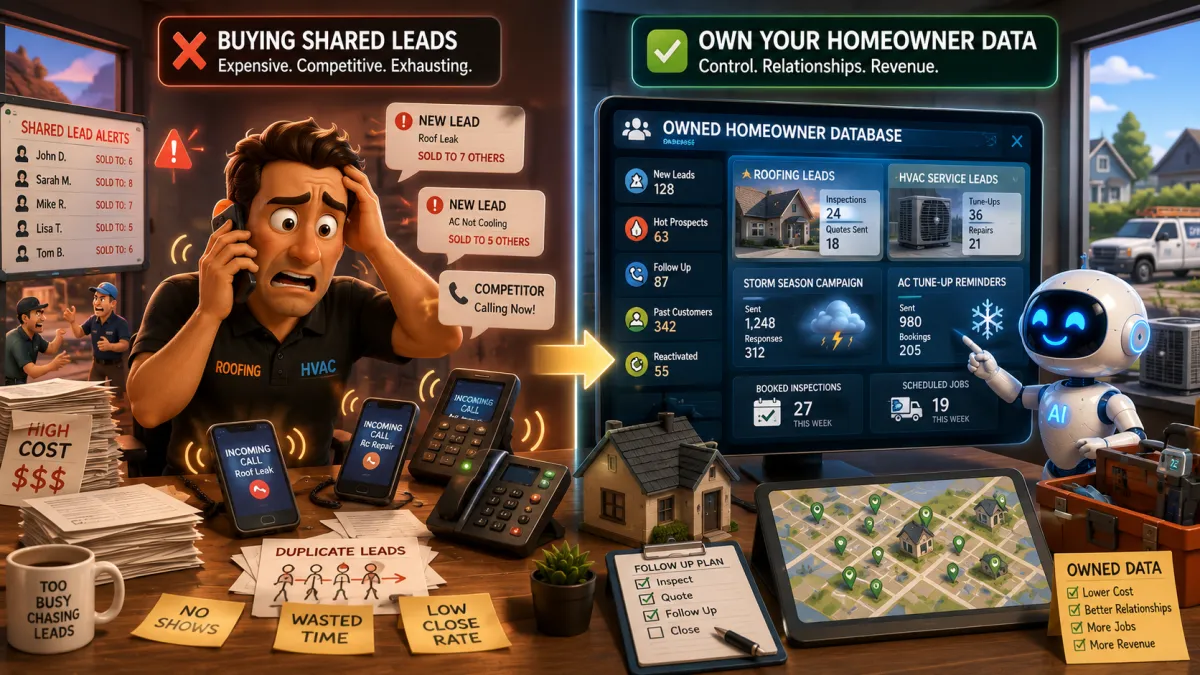 Stop Buying Shared Leads And Start Owning Your Homeowner Data