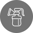 Icon of a spray bottle on a gray background.