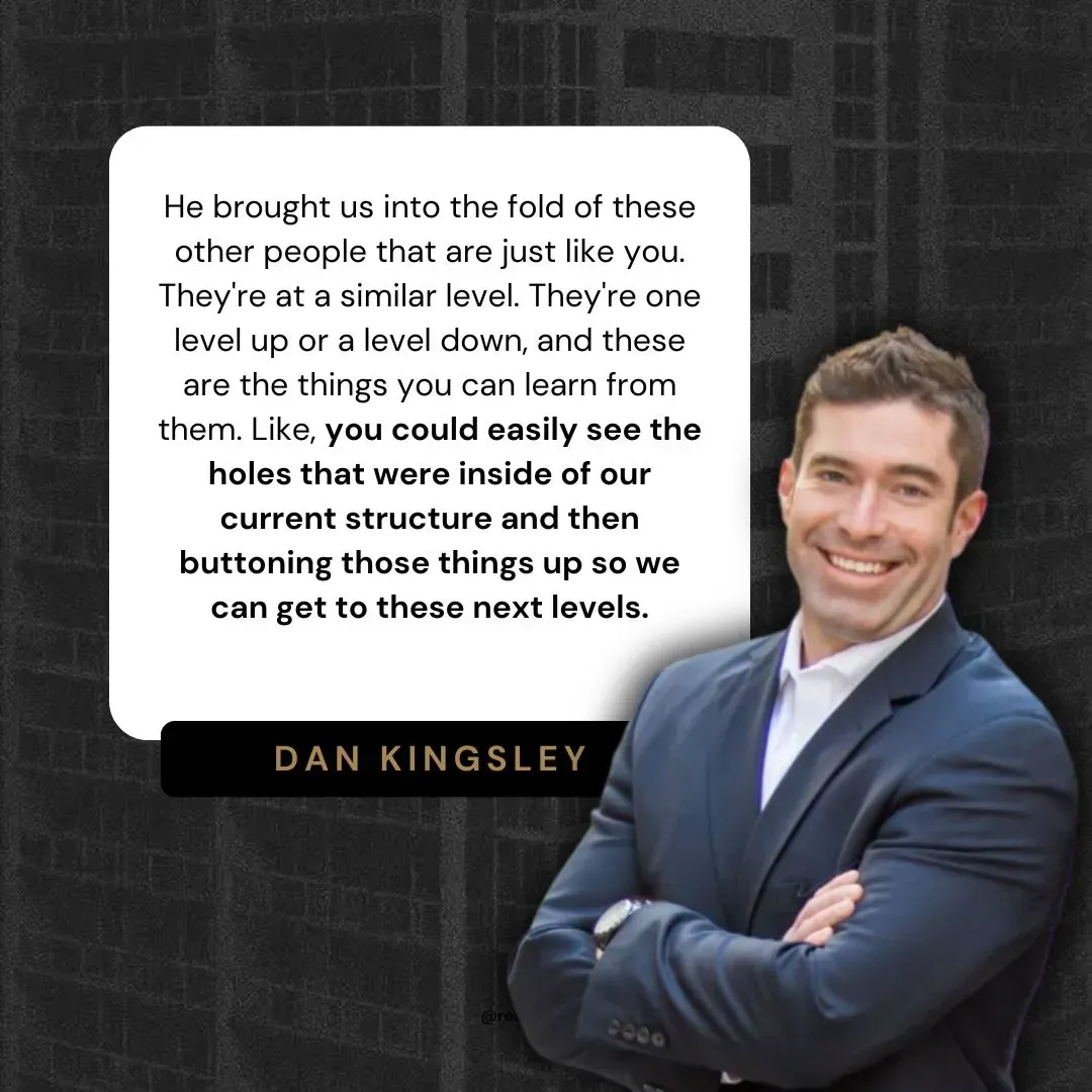 Real estate expert Dan Kingley highlighting the importance of taking action to secure a loan in the home-buying process