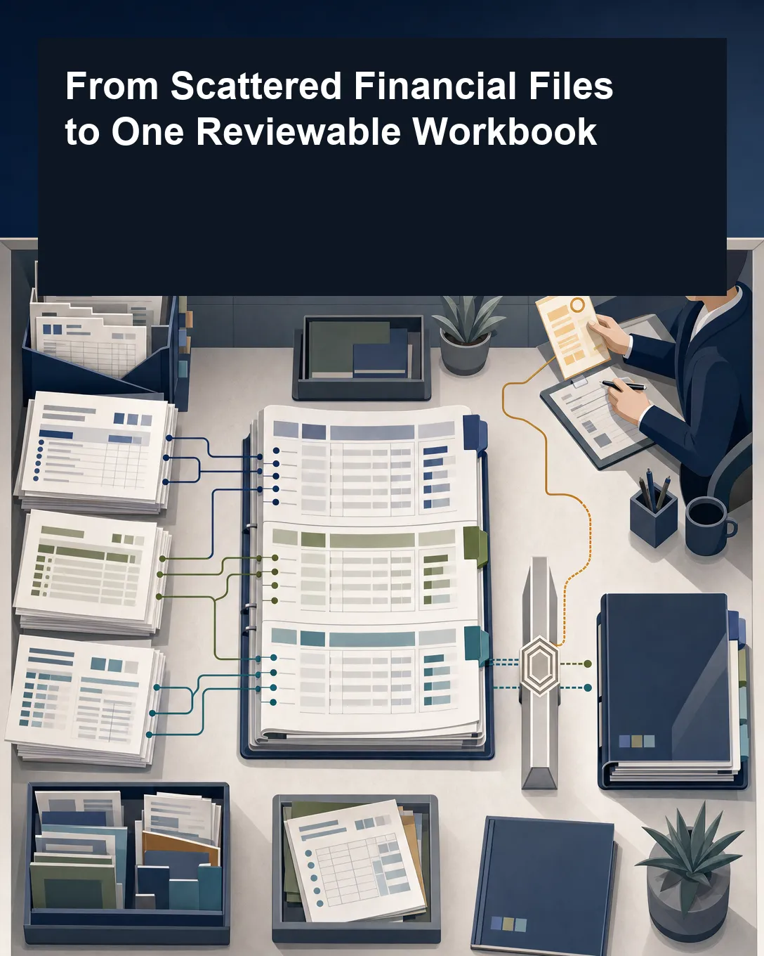 From Scattered Financial Files to One Reviewable Workbook