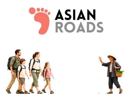 Illustration d’un agent IA pour Asian Roads, conçu pour orienter les voyageurs et qualifier les demandes de voyage sur mesure.