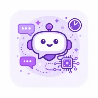 Pictogramme de chatbot IA pour répondre automatiquement aux demandes clients