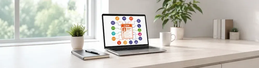 Illustration d’un CRM adapté aux métiers des TPE et PME, avec suivi des demandes, devis, relances et opportunités commerciales.