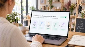 Automatisation du suivi commercial sur ordinateur avec formulaire, email de confirmation, notification, création de fiche client et relance