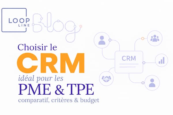 Illustration pour choisir le CRM idéal pour une TPE ou PME avec Loopline