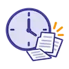 Pictogramme illustrant le temps perdu dans la gestion commerciale d’une PME