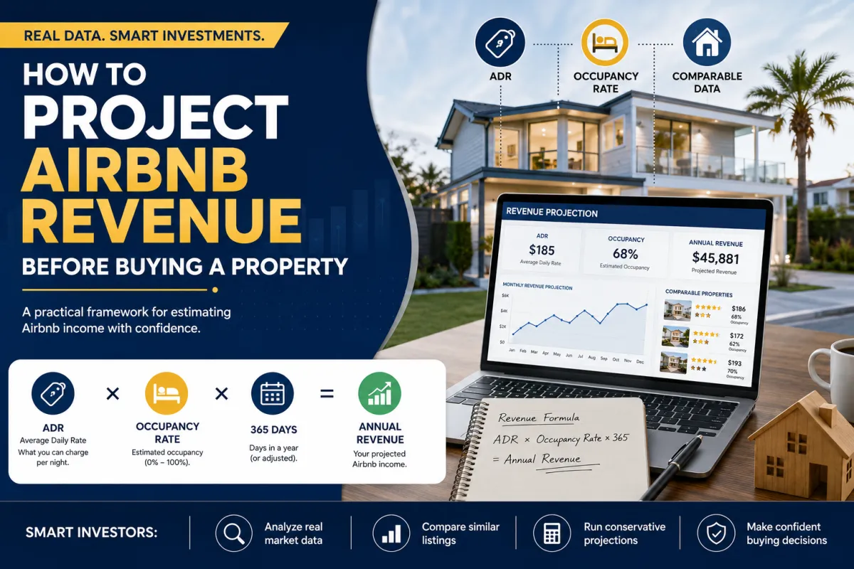 How to Project Airbnb Revenue Before Buying a Property